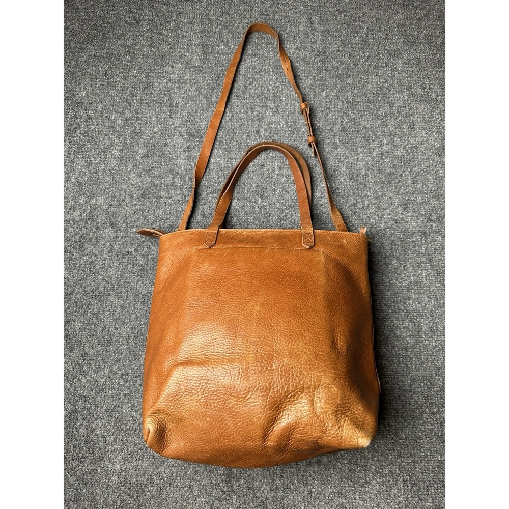 Womens Leather Madewell Brown Shoulder Tote Crossbody Bag, Size One Size - Picture 2 of 12